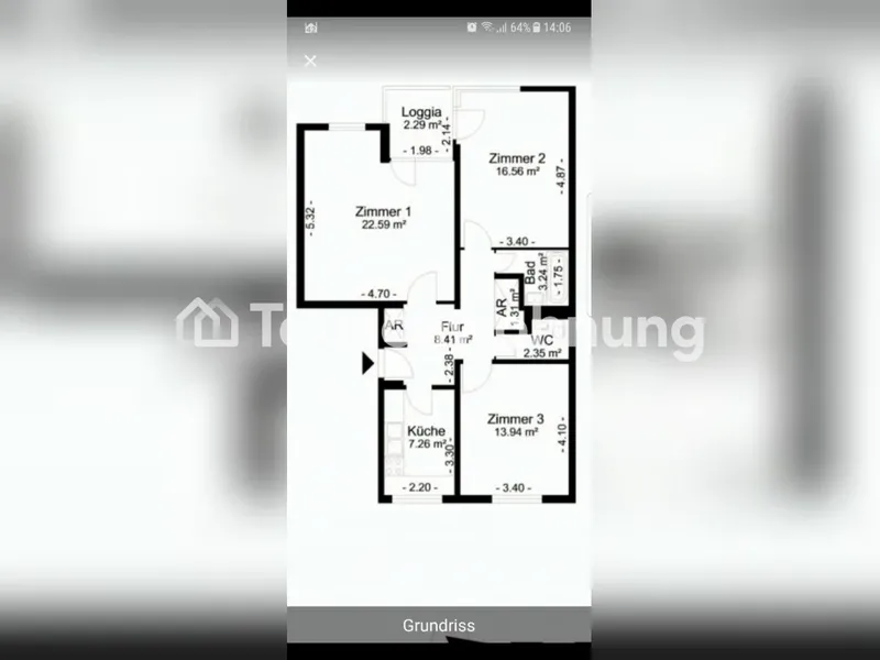 Tauschwohnung: Tausche 3-Zimmer-Wohnung in Neukölln — photo 1